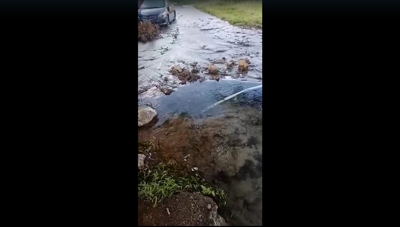 Mientras se pierden cientos de galones de agua la comunidad se mantiene sin suministro.