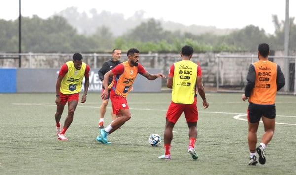 Entrenamiento de lunes de la Selección Mayor de Fútbol de Panamá. Foto: Fepafut