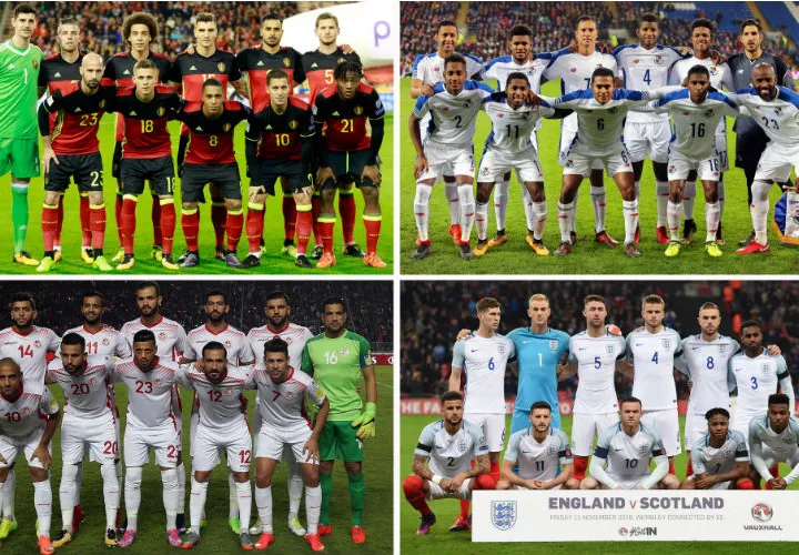 Los cuatro equipos del Grupo G del Mundial de Rusia. Foto: AP