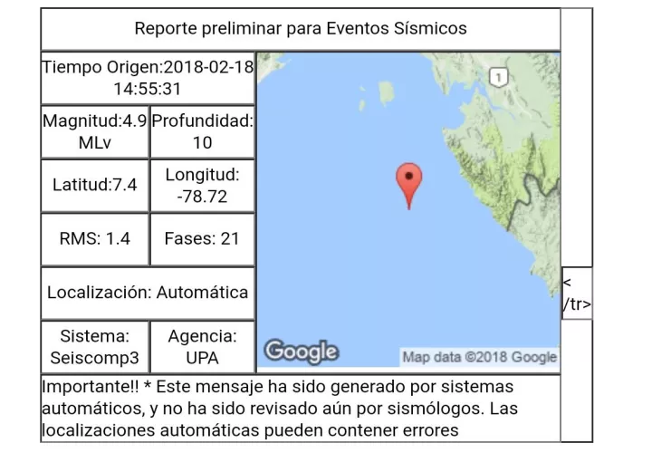 No se reportan daños. Vía: @igcpanamaup 