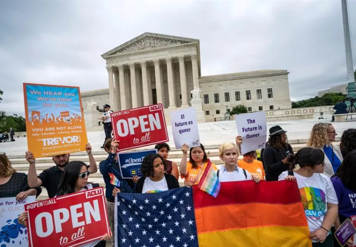 Protesta contra decisión de El Tribunal Supremo de Estados Unidos. Foto/EFE