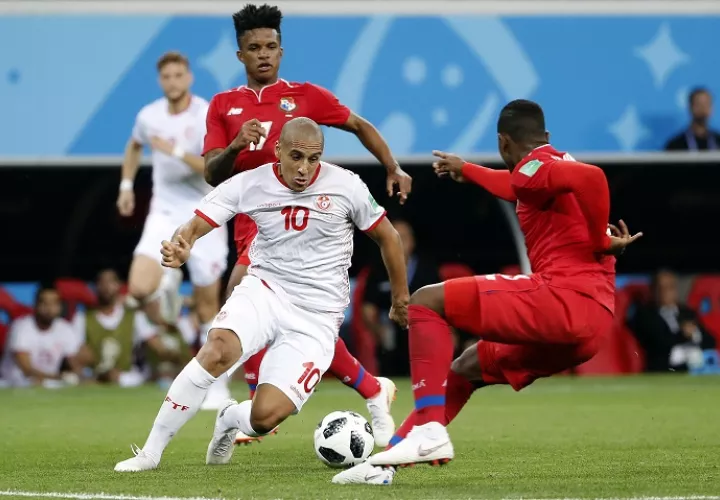 Wahbi Khazri anotó el gol del triunfo de la selección de Túnez. Foto EFE