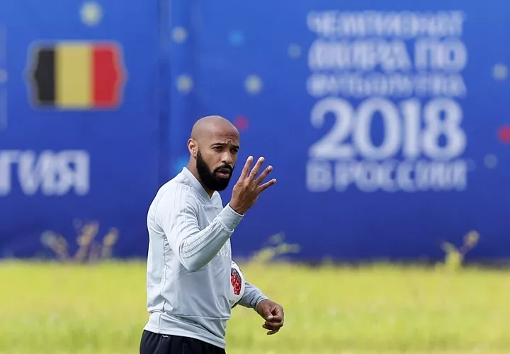 Thierry Henry, parte del comando técnico de Roberto Martínez en la Selección de Bélgica. Foto: AP