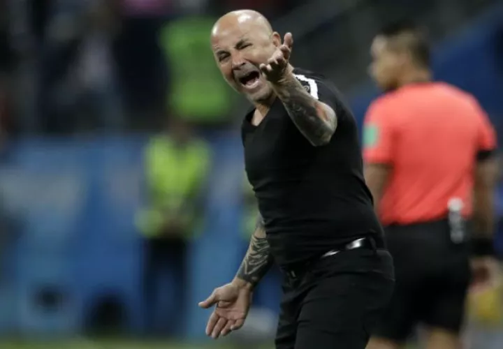 El entrenador Jorge Sampaoli. Foto: AP