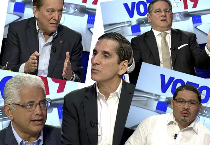 Candidatos presidenciales. Foto: Telemetro