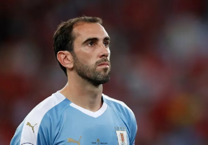 Diego Godín de Uruguay, durante el partido Chile-Uruguay del Grupo C de la Copa América. Foto: EFE