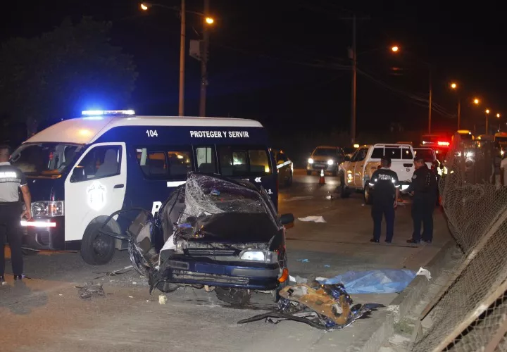 Área donde se dio el accidente de tránsito. Foto: Alexander Santamaria 