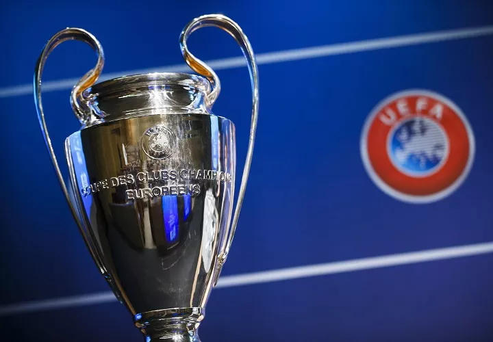 Trofeo de la Liga de Campeones. Foto: EFE