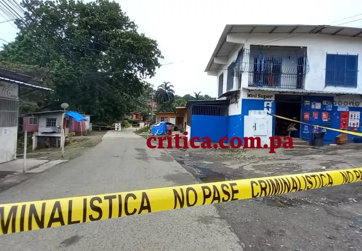 Muerto en Las Lajas de Las Cumbres. Foto: Edwards Santos 