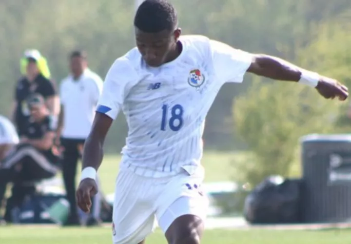 Didier Dawson anotó el gol de la Selección Sub-20 de Panamá. Foto: Fepafut