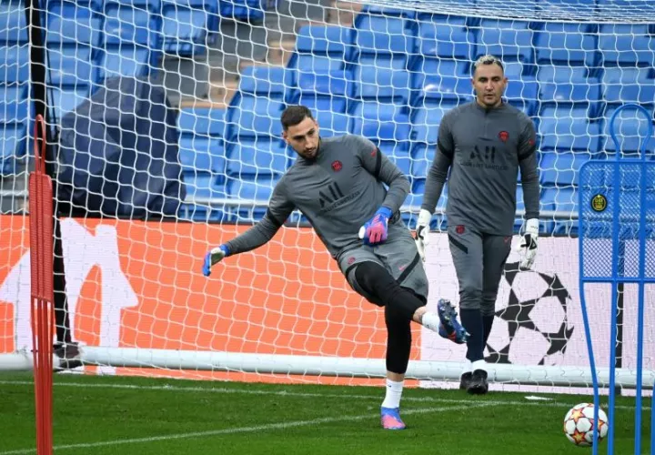 Donnarumma y Keylor Navas. /Foto: Archivo