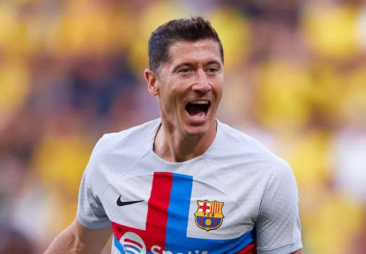 Robert Lewandowski ha tenido un buen inicio con el Barcelona. Foto: EFE