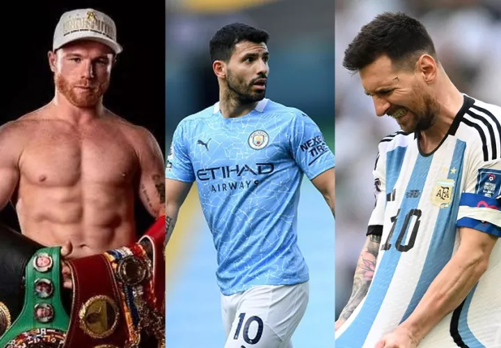 Canelo, Agüero y Messi