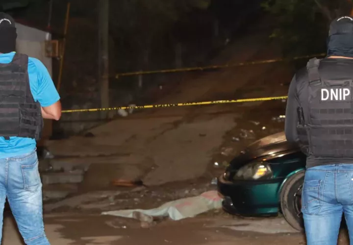 Un muerto al amanecer del Día del Trabajo.   (Foto-Video: Alexander Santamaría)