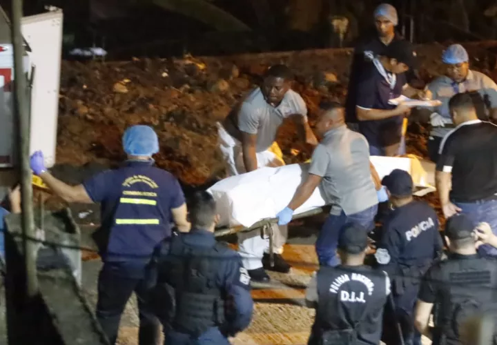 Escena del homicidio en Guna Nega. (Foto-Video: Alexander Santamaría)