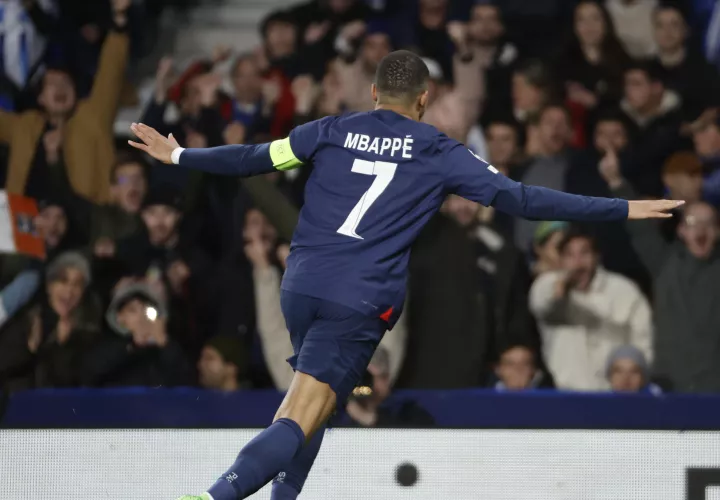 El delantero del PSG Kylian Mbappé.