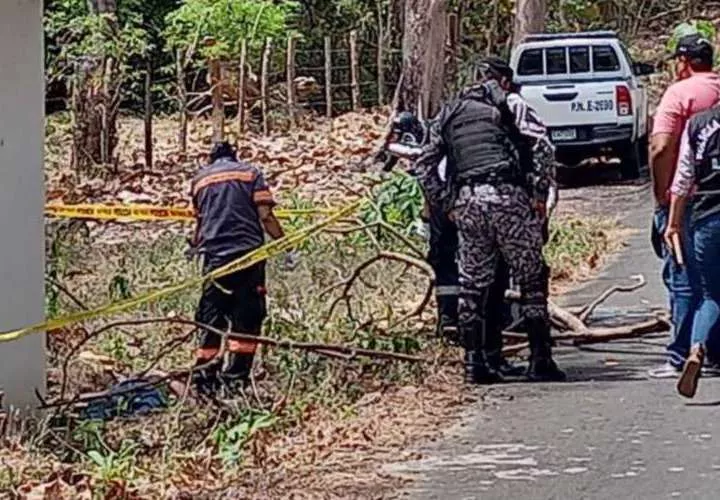 Escena donde se registró el homicidio del transportista.