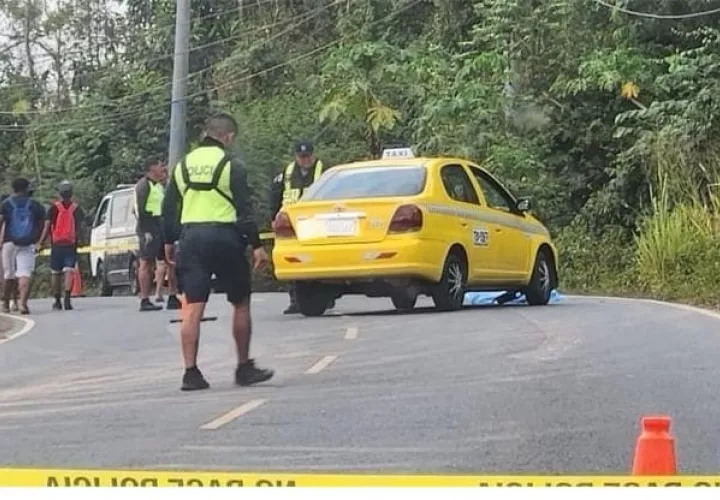 Escena del fatal accidente de tránsito. (Foto: Tráfico Panamá)