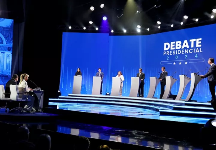 Imagen del último debate presidncial.