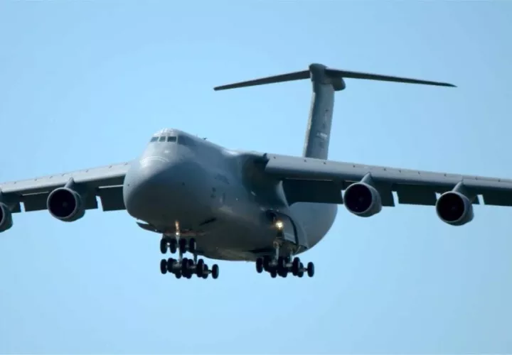 El C-5 Galaxy es reconocido como uno de los aviones de transporte militar más grandes del mundo Foto: Ilustrativa