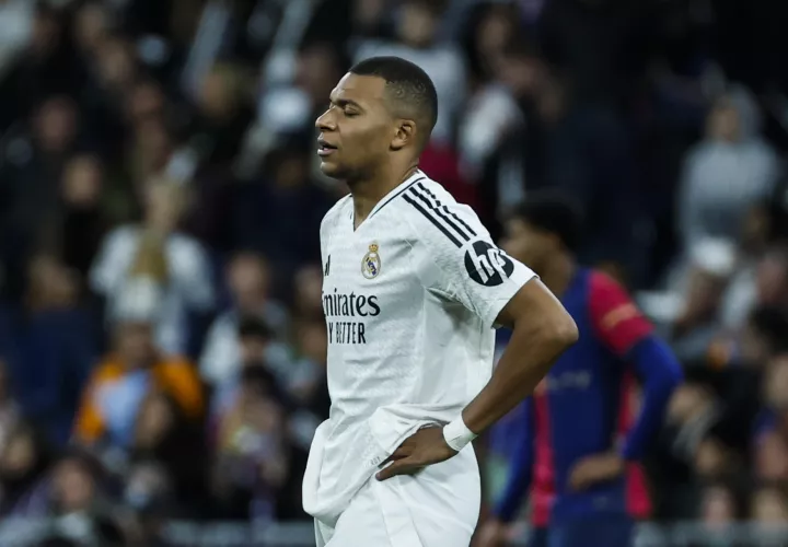 El delantero del Real Madrid Kylian Mbappé tras el partido de la jornada 11. /EFE