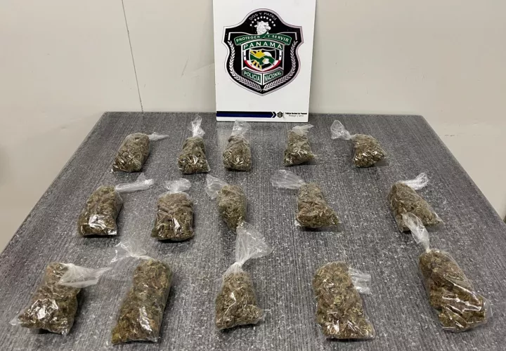 Al &quot;Chómpiras&quot; se le decomiso 10 bolsa de marihuana.