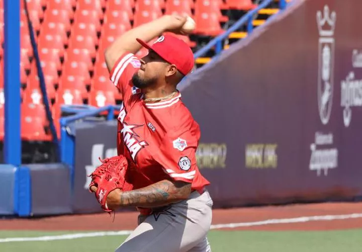 El exgrandes ligas Jaime Barría será el lanzador abridor del juego de hoy ante Puerto Rico. Foto: Fedebeis